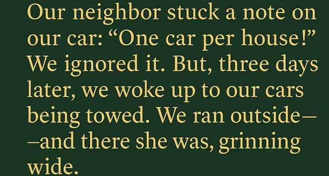 The Neighbor Who Picked the Wrong Driveway