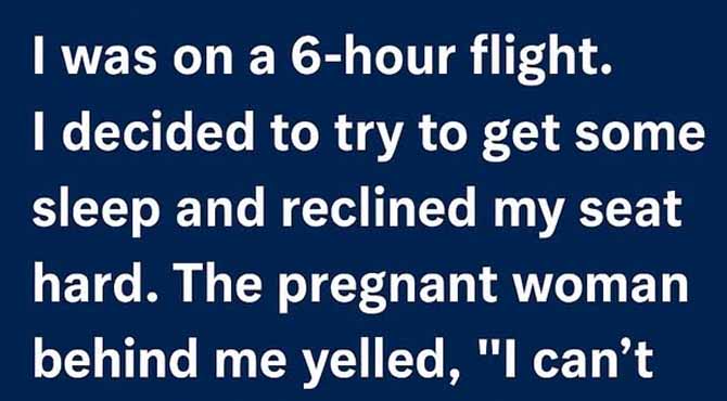 I Reclined My Seat on a 6-Hour Flight—Then the Flight Attendant Handed Me Something That Changed Everything