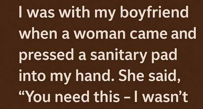 She Handed Me a Sanitary Pad and Whispered ‘You Need This.’ What I Found Inside Changed Everything