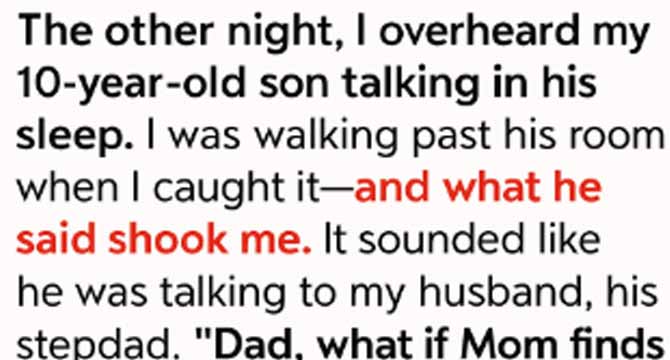 *💔 “Soccer Practice” Was a Lie — And It Saved My Son From a Hidden Betrayal How a sleepy murmur cracked open the truth about the man I married