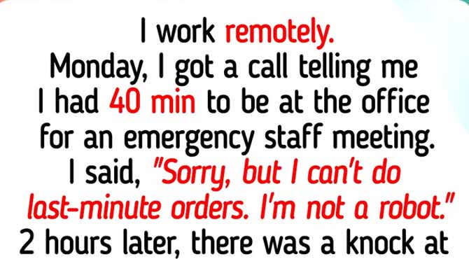 I Refused to Go to an Emergency Meeting Because I Work Remotely—Now HR Stepped In