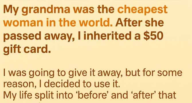 The Angel in Disguise: What My Grandma’s $50 Gift Card Revealed After Her Death