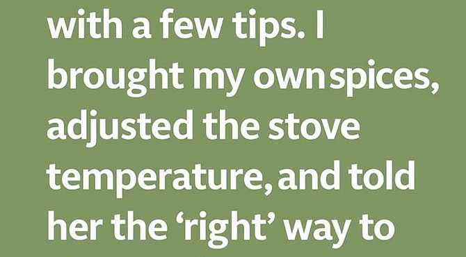 I Tried to Help My Pregnant Daughter-in-Law Cook — Now My Son Won’t Speak to Me