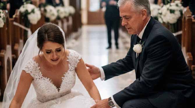 My Stepsister Tripped Me As I Walked Down the Aisle at My Wedding – But What My Dad Did the Next Day Made Her Pale