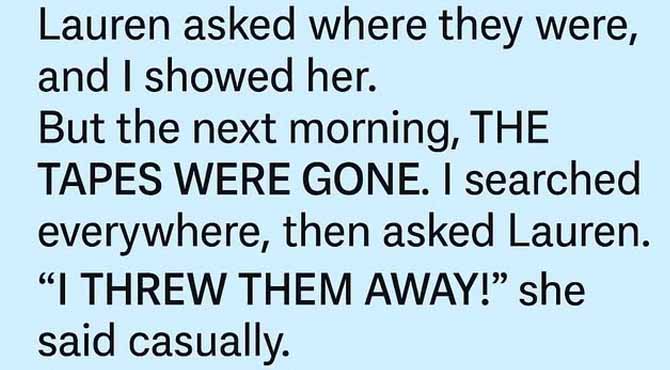 The Tapes She Tried to Erase