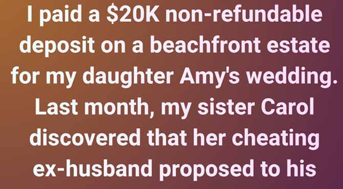 A Beachfront Wedding, a Betrayed Sister, and a $20K Secret That Tore Our Family Apart