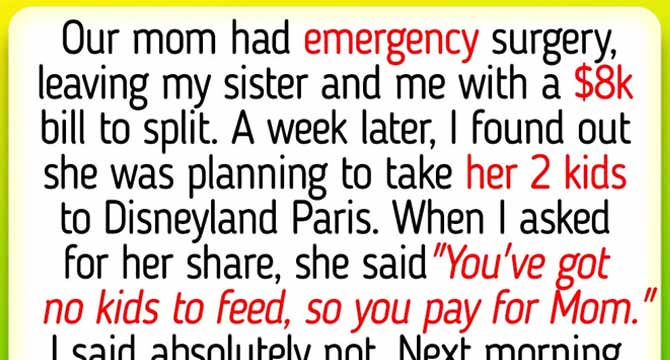 I’m Childfree, My Sister Made Me Pay Our Mom’s Hospital Bills Because “I Have No Responsibilities”