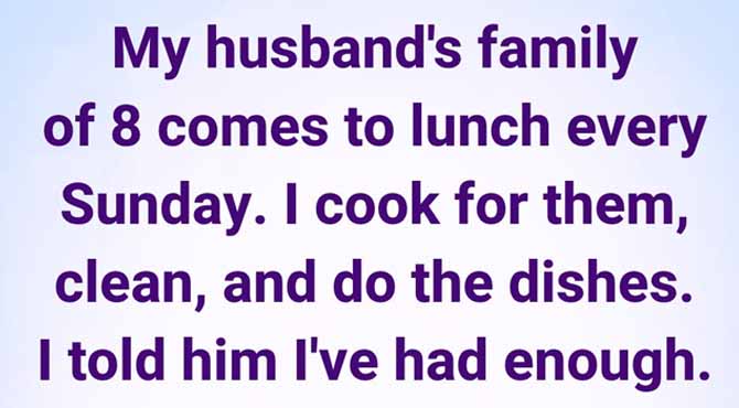 My Husband Told Me to Stop Complaining and Cook for His Family—My Silent Lesson Left Him Speechless