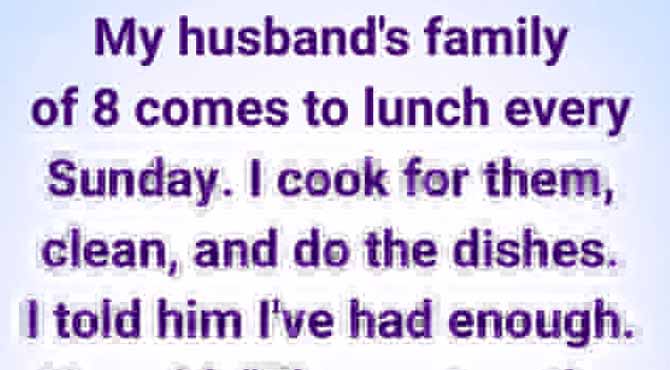 My Husband Told Me to Stop Complaining and Cook for His Family—My Silent Lesson Left Him Speechless