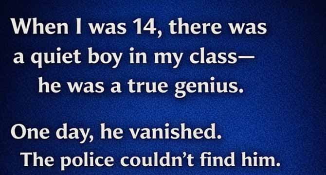 The Boy Who Vanished From Our Classroom—and Reappeared on Television 24 Years Later