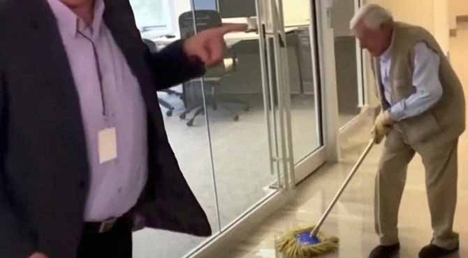 Wealthy Man Mocked Elderly Janitor, Not Knowing That Within 20 Minutes He Would Lose Everything